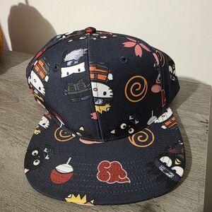 Naruto Shippuden Character Navy Baseball Cap NWT
